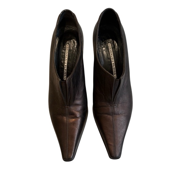 Donald J Pliner Lyndie Leather Ankle Booties in Bronze - Picture 3 of 16